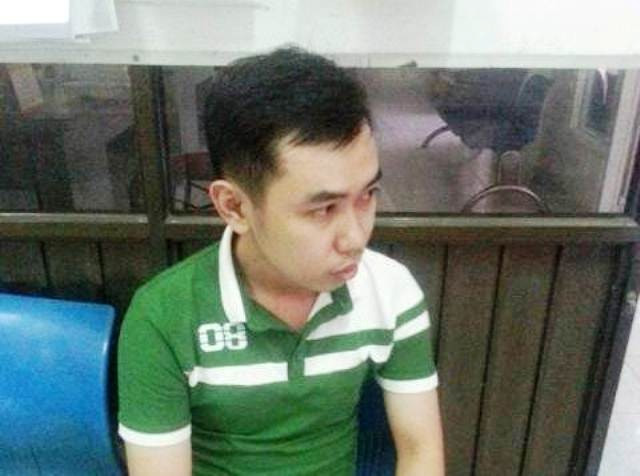 Trương Minh Trí tại cơ quan điều tra. Ảnh: Thanh Hải