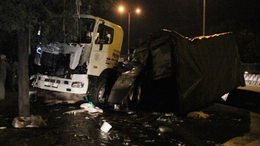 Hiện trường vụ tai nạn. Ảnh: Dân Trí