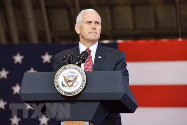 Phó Tổng thống Mỹ Mike Pence. (Nguồn: Kyodo/TTXVN)