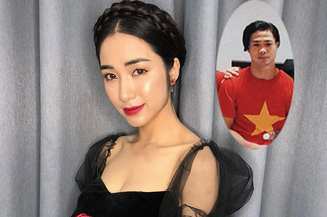 Hòa Minzy và Công Phượng cùng góp mặt tại một sự kiện giải trí.