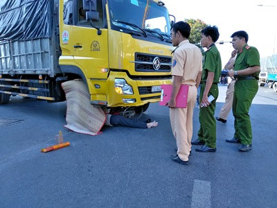 Hiện trường vụ tai nạn.