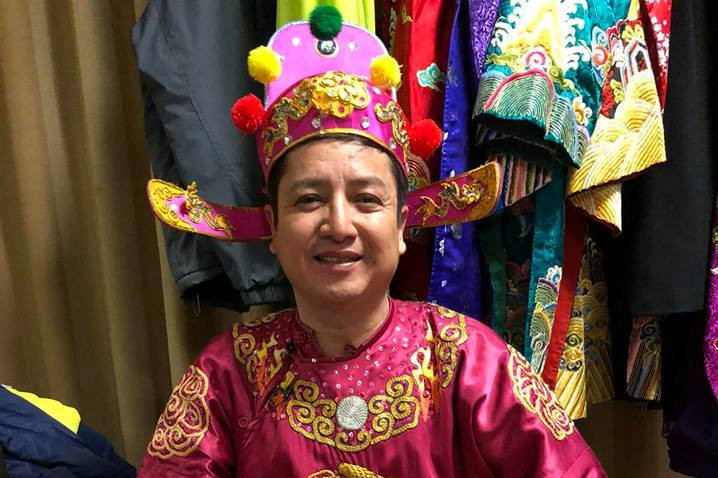 Nghệ sĩ Chí Trung vào vai Táo Quy hoạch trong Táo quân 2018.