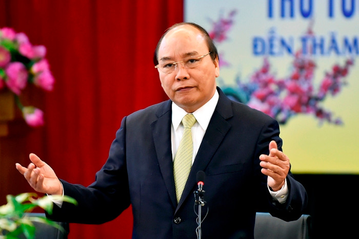 Thủ tướng Nguyễn Xuân Phúc phát biểu tại buổi làm việc