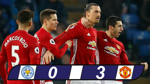 Thắng dễ Leicester, M.U áp sát top 4