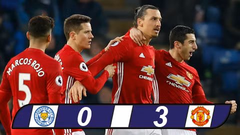 Thắng dễ Leicester, M.U áp sát top 4
