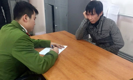 Đối tượng Nguyễn Quang Vinh tại cơ quan điều tra