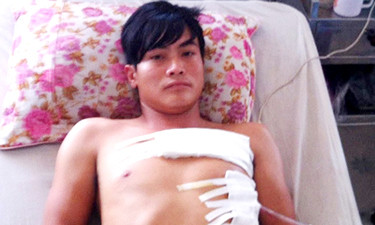 Bệnh nhân P., đang điều trị tại Bệnh viện Đa khoa Kon Tum