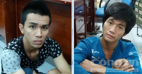 Phi và Hùng tại cơ quan công an