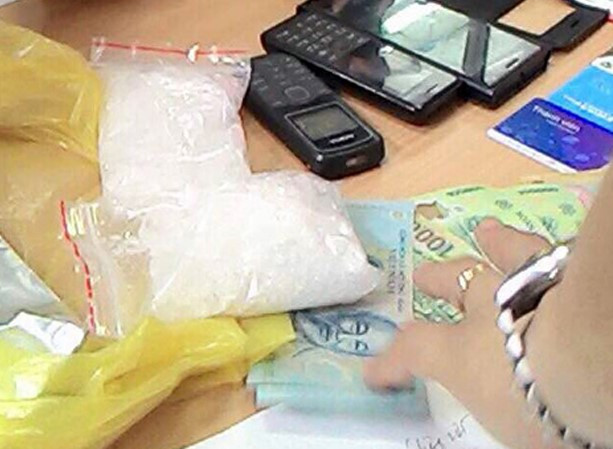 Tang vật chuyên án ma túy liên tỉnh. Ảnh: Tùng Lâm