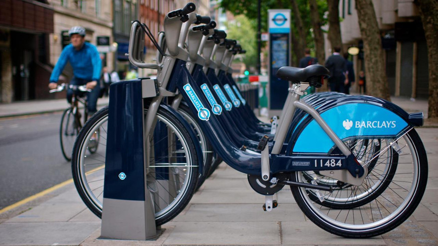 Xe đạp công cộng tại các thành phố phát triển.