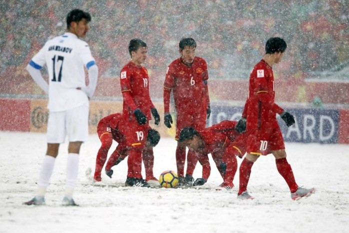 Trong giải đấu U23 châu Á, Lương Xuân Trường gây ấn tượng mạnh là người thủ lĩnh xuất sắc của đội tuyển U23 Việt Nam.