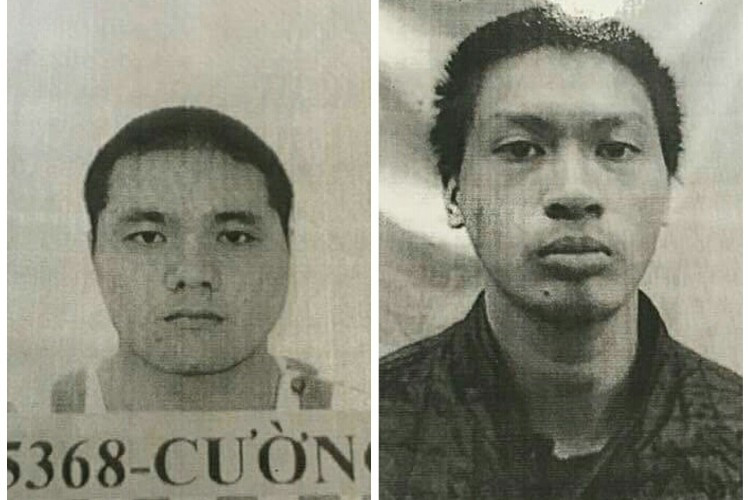 Hai can phạm bị truy nã sau khi bỏ trốn.