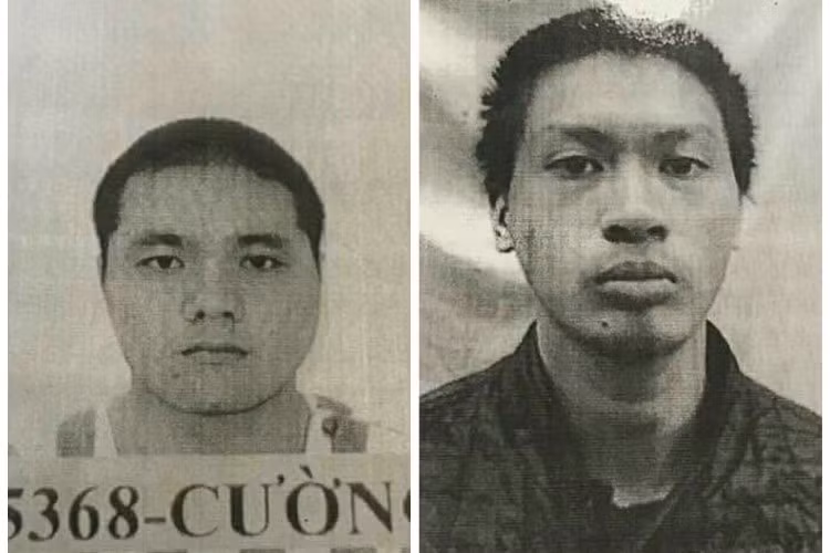 Hai can phạm bị truy nã sau khi bỏ trốn.