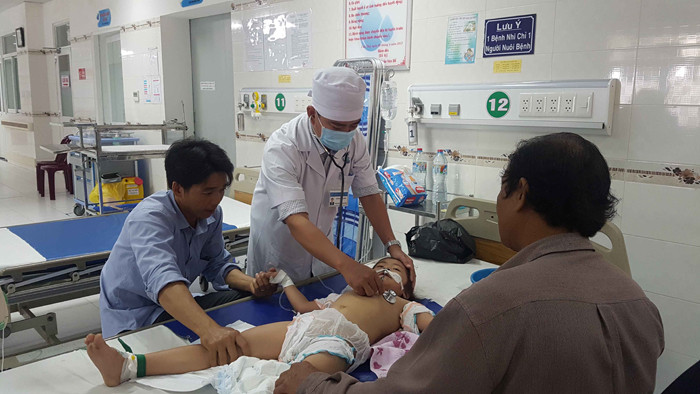 Bệnh nhi được điều trị tại Bệnh viện Nhi đồng TP. Cần Thơ