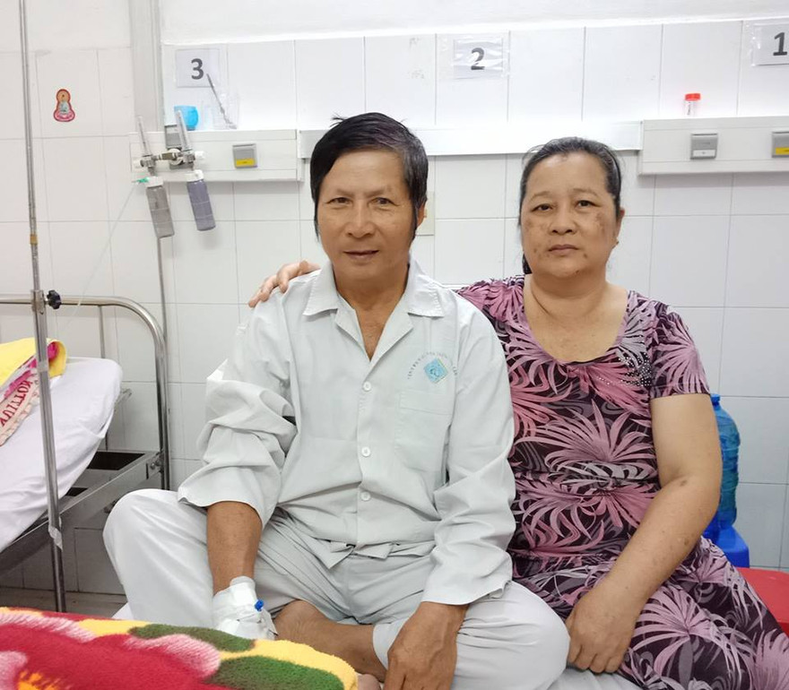 Ông S. đã phực hồi sức khỏe sau khi được điều trị bằng thuốc tiêu sợi huyết đường tĩnh mạch (Ảnh: Kim Hà)