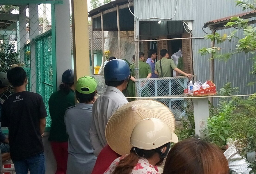 Hiện trường vụ án mạng.