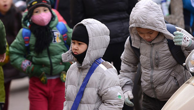 Học sinh được nghỉ học khi thời tiết dưới 10 độ C.