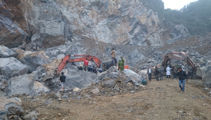 Hiện trường vụ tai nạn. Ảnh: Hoàng Lam.