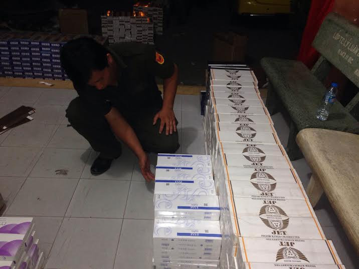 Số thuốc lá bị thu giữ