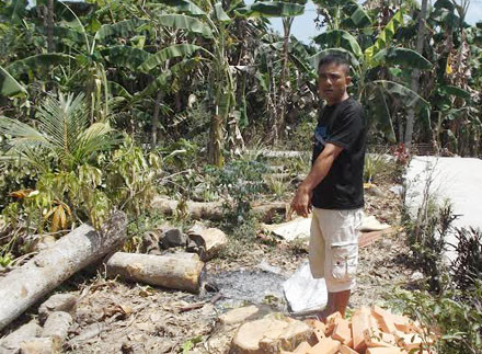 Hiện trường nơi phát hiện ông Hải treo cổ.