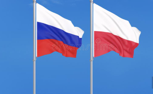 Quốc kỳ Nga và Ba Lan