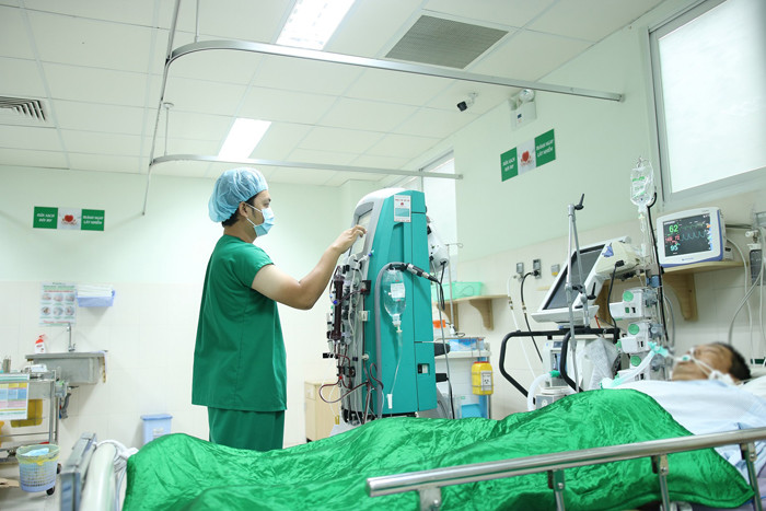 Bệnh nhân dần hồi phục sau khi bị ong đốt.