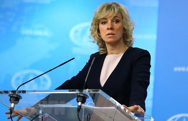 Người phát ngôn Bộ Ngoại giao Nga Maria Zakharova. (Nguồn: TASS/TTXVN)