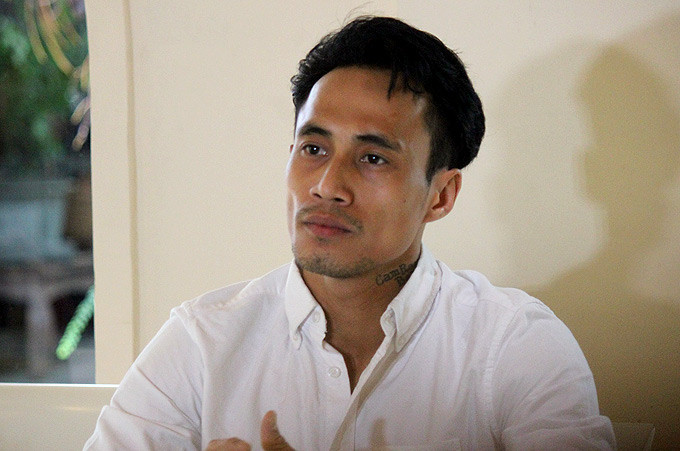 Phạm Anh Khoa khá tiều tụy trong buổi họp báo chiều 15/5.