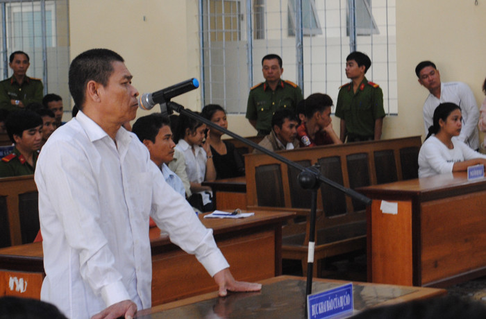 Bị cáo Hữu Bê tại tòa.