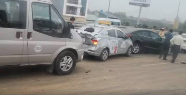 Hiện trường vụ tai nạn.