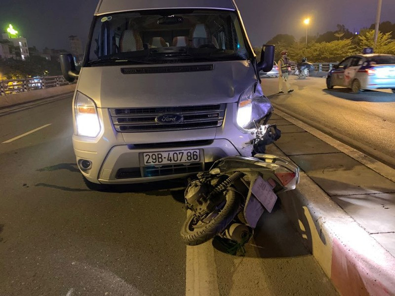 Hiện trường vụ tai nạn.