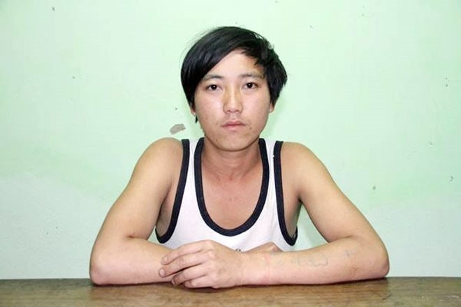 Chu tại cơ quan công an. Ảnh: Báo Lào Cai.