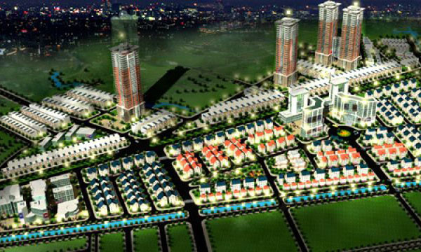 Khu đô thị mới Tây Nam trên địa bàn huyện Đan Phượng và Hoài Đức.