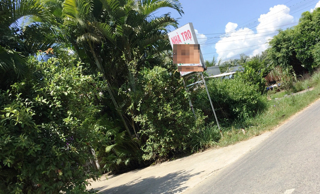 Nhà trọ H. T, nơi xảy ra vụ việc