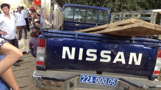 Hiện trường vụ tai nạn.