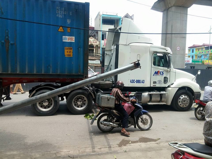 Hiện trường vụ việc. Ảnh: Otofun.