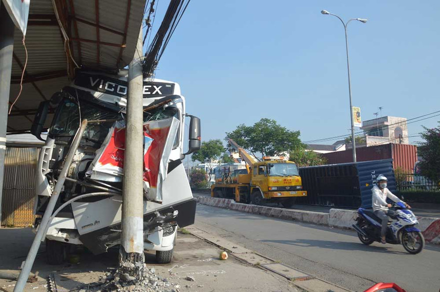 Hiện trường tai nạn.
