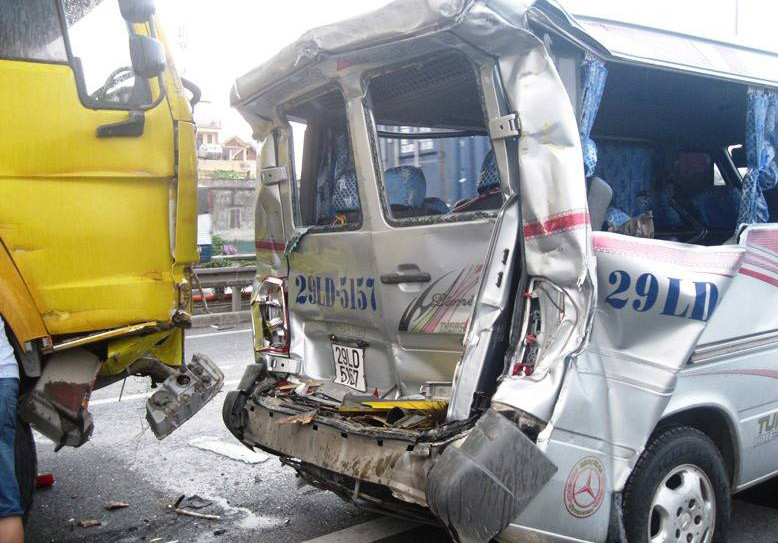 Hiện trường vụ tai nạn. Ảnh: CTV.