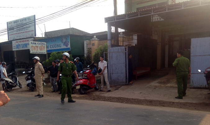 Hiện trường xảy ra vụ tự tử đau lòng.