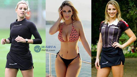 Nữ trọng tài đẹp mê hồn làm lu mờ cả siêu sao Neymar