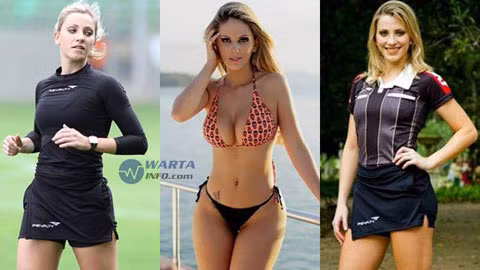 Nữ trọng tài đẹp mê hồn làm lu mờ cả siêu sao Neymar