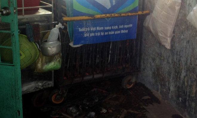 Hiện trường vụ tự thiêu