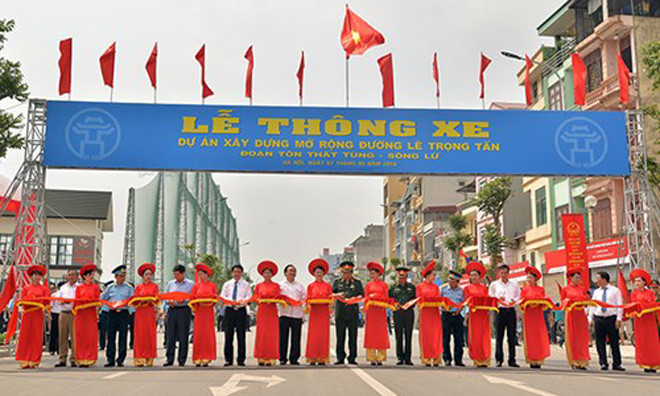 Hà Nội khánh thành tuyến đường kiểu mẫu.