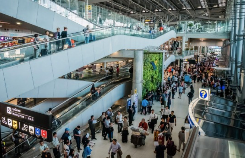 Sân bay quốc tế Suvarnabhumi ở Bangkok, Thái Lan. (Ảnh: Alamy)