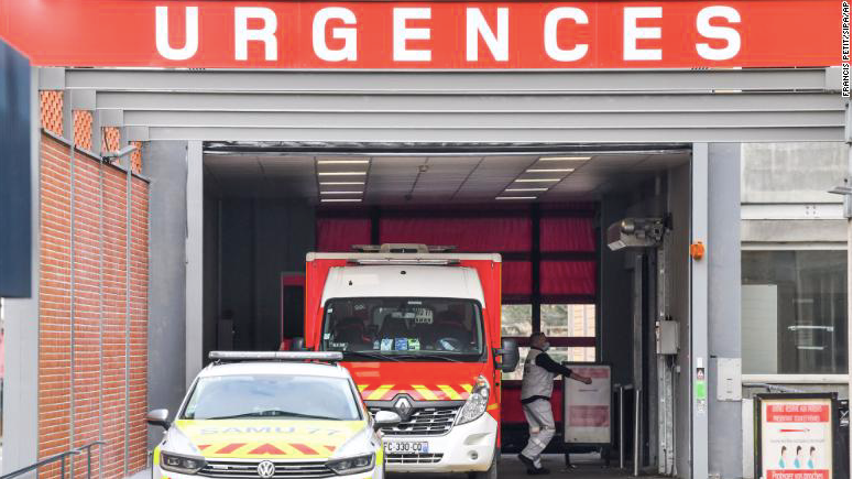 Khu cấp cứu tại bệnh viện Cochin. (Ảnh: CNN)