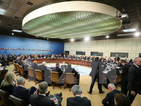 Toàn cảnh cuộc họp tại trụ sở NATO ở Brussels (Bỉ) ngày 6/12. (Nguồn: EPA/TTXVN)