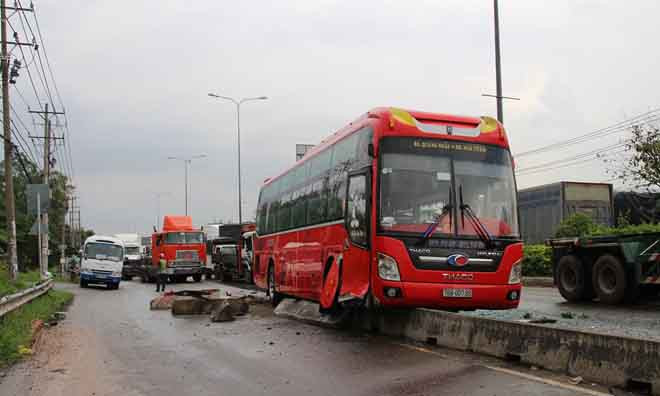 Hiện trường tai nạn.