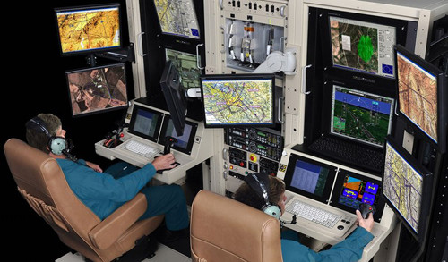 Bên trong một sở chỉ huy trinh sát của Nga tại Syria. Ảnh: Sputnik.