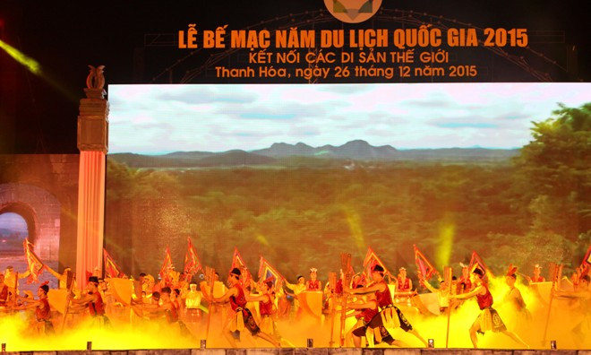 Hình ảnh Lễ bế mạc Năm du lịch Quốc gia 2015 - Thanh Hóa. Ảnh: Hoàng Lam
