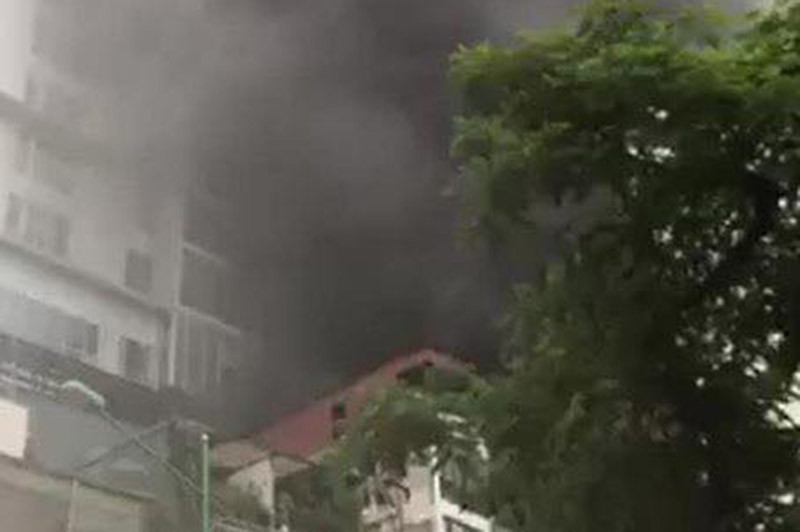 Hiện trường vụ cháy.